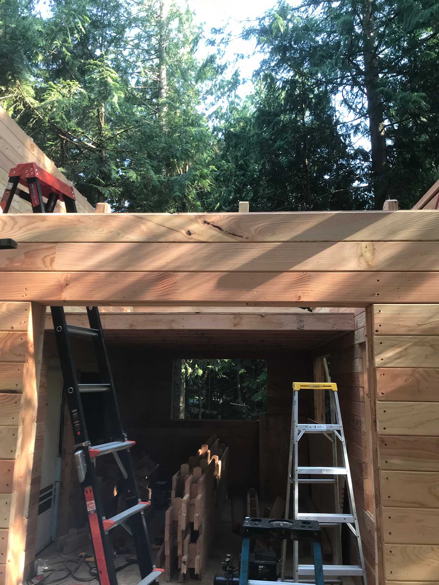 home addition loft view no roof